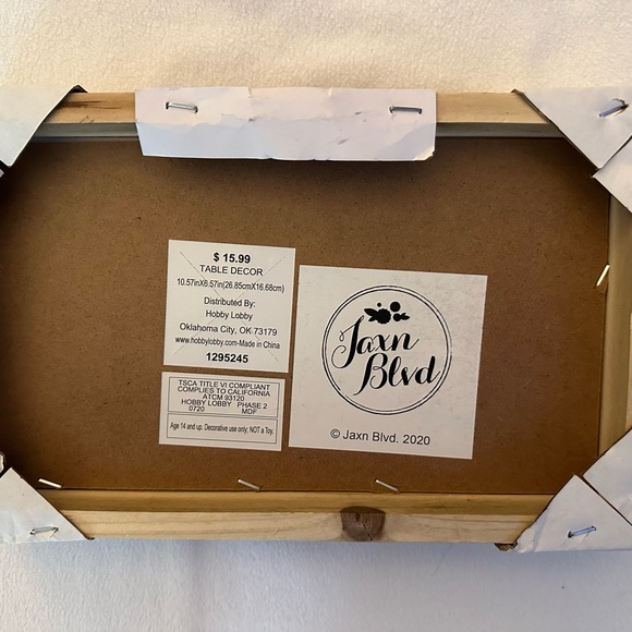 NWT WOODEN SIGN DECOR HOBBY LOBBY JAXN BLVD 2020 NEW DAYS NEW CHANCES - Picture 4 of 6